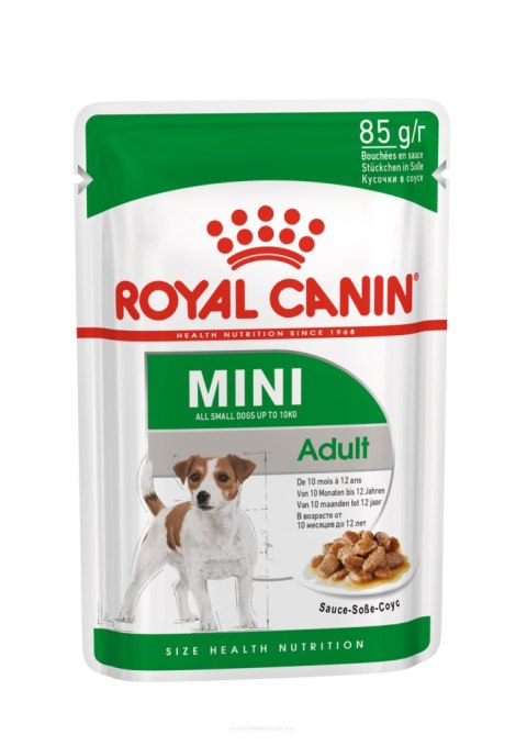 ROYAL CANIN SHN Mini Adult w sosie - mokra karma dla psa dorosłego - 12X85g ROYAL CANIN SHN Mini Adult w sosie - mokra karma dla psa dorosłego - 12X85g
