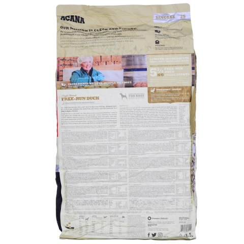 ACANA SINGLES Free-Run Duck - sucha karma dla psa - 11,4 kg ACANA SINGLES Free-Run Duck - sucha karma dla psa - 11,4 kg