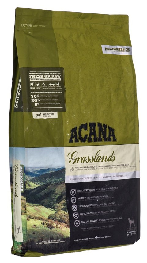 ACANA Highest Protein Grasslands Dog - sucha karma dla psa - 11,4 kg ACANA Highest Protein Grasslands Dog - sucha karma dla psa - 11,4 kg