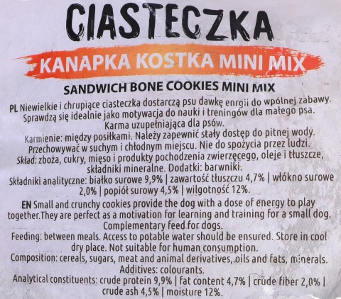 Maced Ciastka Kanapka Kostka Mix Mini - przysmak dla psa - 1 kg Maced Ciastka Kanapka Kostka Mix Mini - przysmak dla psa - 1 kg