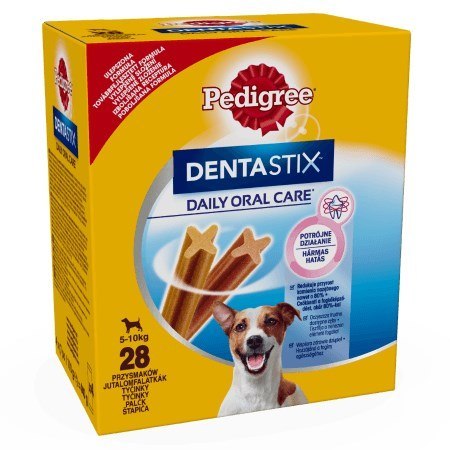 PEDIGREE DentaStix Small - przysmak dentystyczny dla psów małych ras - 28 sztuk (4x110 g) PEDIGREE DentaStix Small - przysmak dentystyczny dla psów małych ras - 28 sztuk (4x110 g)