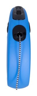 Smycz flexi automatyczna New Classic S linka 5m - dla psa do 12 kg, kolor niebieski