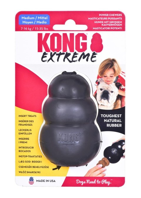 KONG Orginal EXTREME gryzak kolor: czarny Rozmiar M KONG Orginal EXTREME gryzak kolor: czarny Rozmiar M