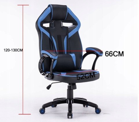 FOTEL OBROTOWY GAMINGOWY KRZESŁO DRIFT NIEBIESKI FOTEL OBROTOWY GAMINGOWY KRZESŁO DRIFT NIEBIESKI
