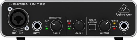 Behringer UMC22 - Interfejs audio USB Behringer UMC22 - Interfejs audio USB
