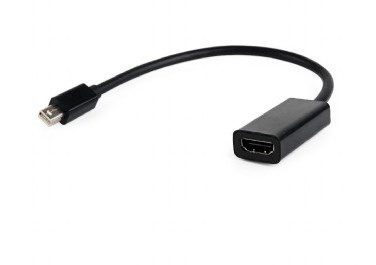 Adapter GEMBIRD A-MDPM-HDMIF-02 (Mini DisplayPort M - HDMI F; 0,15m; kolor czarny) Adapter GEMBIRD A-MDPM-HDMIF-02 (Mini DisplayPort M - HDMI F; 0,15m; kolor czarny)
