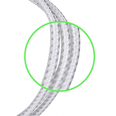 Kabel Belkin BoostCharge Braided Lightning to USB-A Cable 1m oplot White Kabel Belkin BoostCharge Braided Lightning to USB-A Cable 1m oplot White