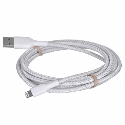 Kabel Belkin BoostCharge Braided Lightning to USB-A Cable 2m oplot White Kabel Belkin BoostCharge Braided Lightning to USB-A Cable 2m oplot White