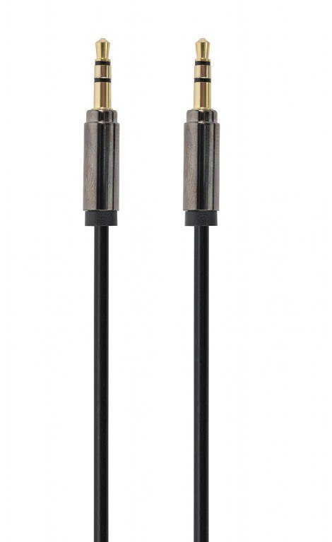 Kabel GEMBIRD CCAP-444-1M (Mini Jack M - Mini Jack M; 1m; kolor czarny) Kabel GEMBIRD CCAP-444-1M (Mini Jack M - Mini Jack M; 1m; kolor czarny)