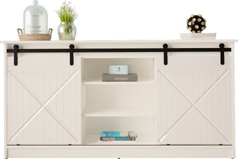 Komoda 160x80x35 GRANERO biały/biały połysk Komoda 160x80x35 GRANERO biały/biały połysk