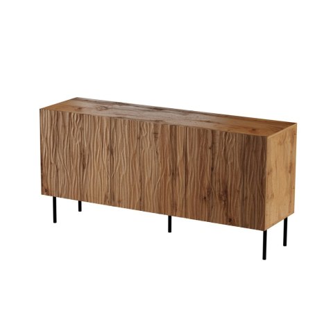 Komoda JUNGLE 152x40,5x74,5 dąb wotan + czarne nóżki Komoda JUNGLE 152x40,5x74,5 dąb wotan + czarne nóżki