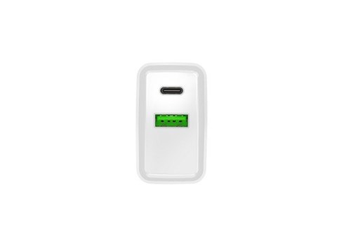 NATEC ŁADOWARKA SIECIOWA RIBERA USB-A + USB-C 20W POWER DELIVERY BIAŁA NUC-2061 NATEC ŁADOWARKA SIECIOWA RIBERA USB-A + USB-C 20W POWER DELIVERY BIAŁA NUC-2061
