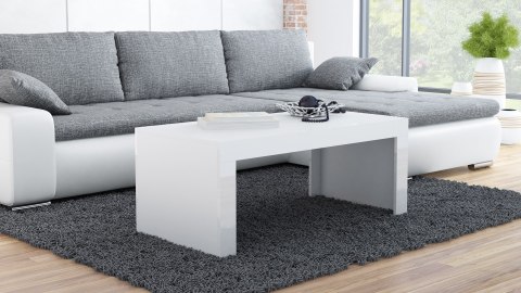 Stolik/ława TESS 120 biały/ biały połysk Stolik/ława TESS 120 biały/ biały połysk
