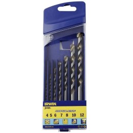 ZESTAW WIERTEŁ WIELOZADANIOWYCH 7szt. 4-12mm CORDLESS IRWIN