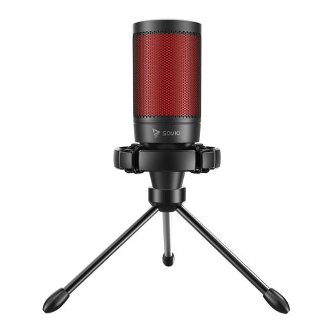 SAVIO MIKROFON GAMINGOWY NA TRÓJNOGU Z PODŚWIETLENIEM SONAR PRO 01, USB, KOSZYK ANTYWSTRZĄSOWY SAVIO MIKROFON GAMINGOWY NA TRÓJNOGU Z PODŚWIETLENIEM SONAR PRO 01, USB, KOSZYK ANTYWSTRZĄSOWY