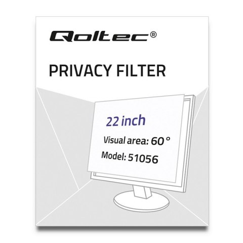 Filtr prywatyzujący Rodo Qoltec 51056 Filtr prywatyzujący Rodo Qoltec 51056