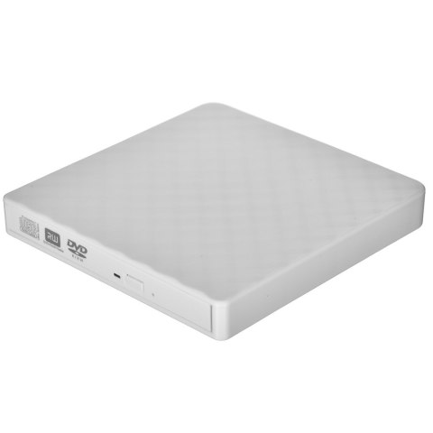 Zewnętrzny napęd optyczny DVD KRUX BIAŁY Zewnętrzny napęd optyczny DVD KRUX BIAŁY