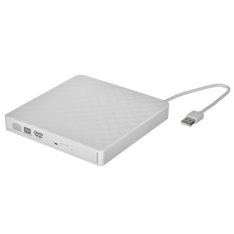 Zewnętrzny napęd optyczny DVD KRUX BIAŁY Zewnętrzny napęd optyczny DVD KRUX BIAŁY