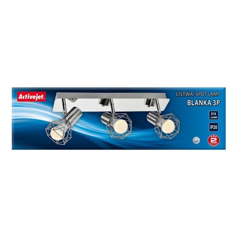 Listwa Activejet AJE-BLANKA 3P (120 W; E14 x 3) Listwa Activejet AJE-BLANKA 3P (120 W; E14 x 3)
