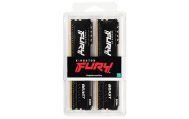 Kingston FURY DDR4 32GB (2x16GB) 3200MHz CL16 Beast Black Kingston FURY DDR4 32GB (2x16GB) 3200MHz CL16 Beast Black