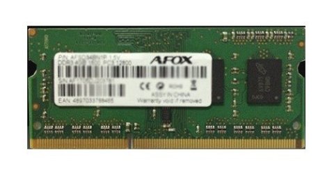 AFOX SO-DIMM DDR3 4GB 1600MHZ AFSD34BN1P AFOX SO-DIMM DDR3 4GB 1600MHZ AFSD34BN1P