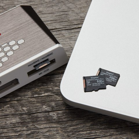 Karta pamięci z adapterem Kingston Canvas Select Plus SDCS2/512GB (512GB; Class 10, Class U1, V10; + adapter) Karta pamięci z adapterem Kingston Canvas Select Plus SDCS2/512GB (512GB; Class 10, Class U1, V10; + adapter)
