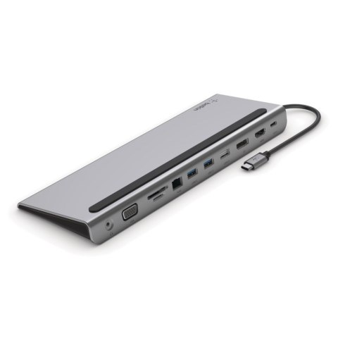 Hub Belkin Connect USB-C 11-in-1 Multiport Dock 1x4k HDMI/1xDisplayPort/1xVGA/3xUSB-A/1xUSB-C PD/1xRJ45 Gigabit/1xSD Card reader Hub Belkin Connect USB-C 11-in-1 Multiport Dock 1x4k HDMI/1xDisplayPort/1xVGA/3xUSB-A/1xUSB-C PD/1xRJ45 Gigabit/1xSD Card reader