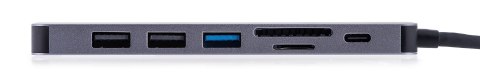 UNITEK HUB USB-C 7W1, HDMI 4K, PD 100W, 5GBPS, ALU UNITEK HUB USB-C 7W1, HDMI 4K, PD 100W, 5GBPS, ALU