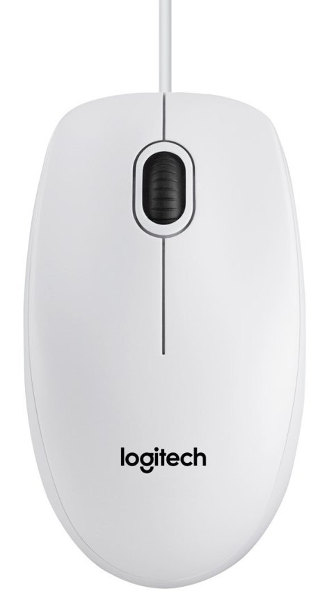Mysz Logitech B100 910-003360 (optyczna; 800 DPI; kolor biały) Mysz Logitech B100 910-003360 (optyczna; 800 DPI; kolor biały)