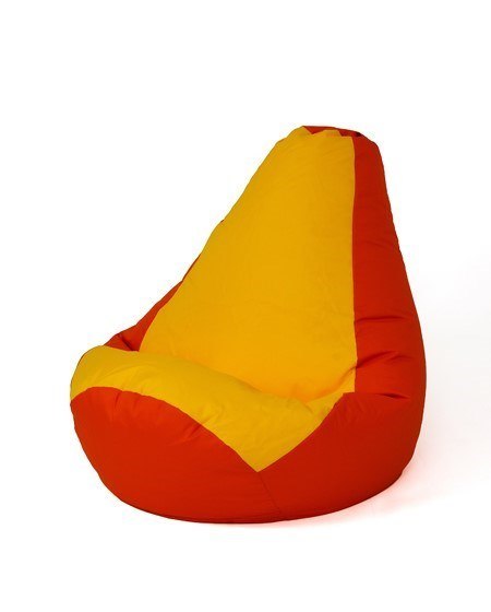 Pufa worek sako GRUSZA czerwony-żółty XXL 140x100 Pufa worek sako GRUSZA czerwony-żółty XXL 140x100