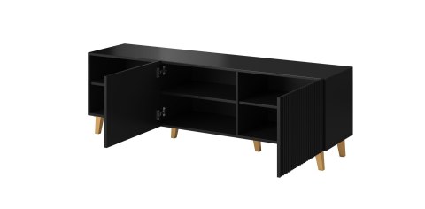 Szafka RTV PAFOS 150x40x52 czarny mat Szafka RTV PAFOS 150x40x52 czarny mat