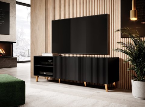 Szafka RTV PAFOS 150x40x52 czarny mat Szafka RTV PAFOS 150x40x52 czarny mat