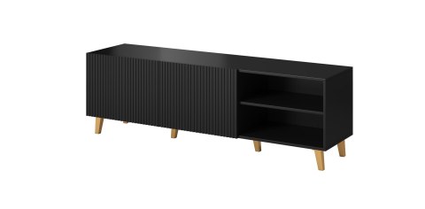Szafka RTV PAFOS 150x40x52 czarny mat Szafka RTV PAFOS 150x40x52 czarny mat