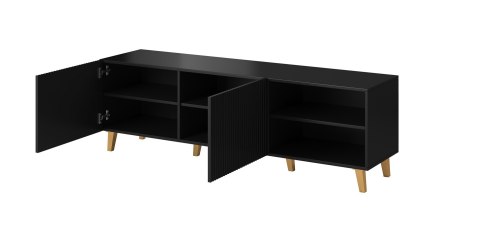 Szafka RTV PAFOS 150x40x52 czarny mat Szafka RTV PAFOS 150x40x52 czarny mat