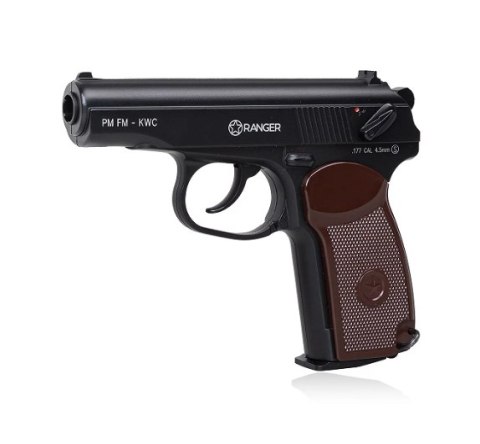 Wiatrówka pistolet RANGER PM FM KWC kal. 4,5 BBs 18 strz. FULL METAL CO2 (AAKCMD441AZB) Wiatrówka pistolet RANGER PM FM KWC kal. 4,5 BBs 18 strz. FULL METAL CO2 (AAKCMD441AZB)