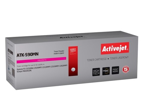 Activejet ATK-590MN Toner (zamiennik Kyocera TK-590M; Supreme; 5000 stron; czerwony) Activejet ATK-590MN Toner (zamiennik Kyocera TK-590M; Supreme; 5000 stron; czerwony)