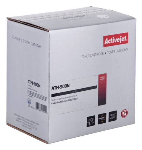 Activejet ATM-50BN Toner (zamiennik Konica Minolta TNP50K; Supreme; 6000 stron; czarny) Activejet ATM-50BN Toner (zamiennik Konica Minolta TNP50K; Supreme; 6000 stron; czarny)