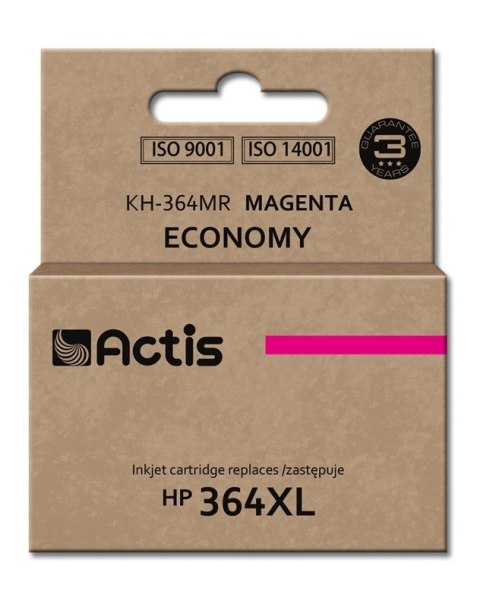 Actis KH-364MR Tusz (zamiennik HP 364XL CB324EE; Standard; 12 ml; czerwony) Actis KH-364MR Tusz (zamiennik HP 364XL CB324EE; Standard; 12 ml; czerwony)