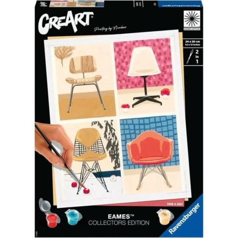 CreArt Kolekcja EAMES Malowanie Po Numerach Ravensburger 20153 CreArt Kolekcja EAMES Malowanie Po Numerach Ravensburger 20153