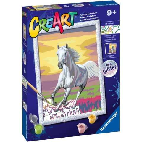CreArt Koń o zachodzie słońca Malowanie Po Numerach Ravensburger 23663 CreArt Koń o zachodzie słońca Malowanie Po Numerach Ravensburger 23663
