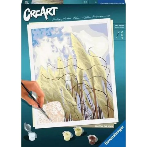 CreArt Trawa na wietrze Malowanie Po Numerach Ravensburger 23611 CreArt Trawa na wietrze Malowanie Po Numerach Ravensburger 23611