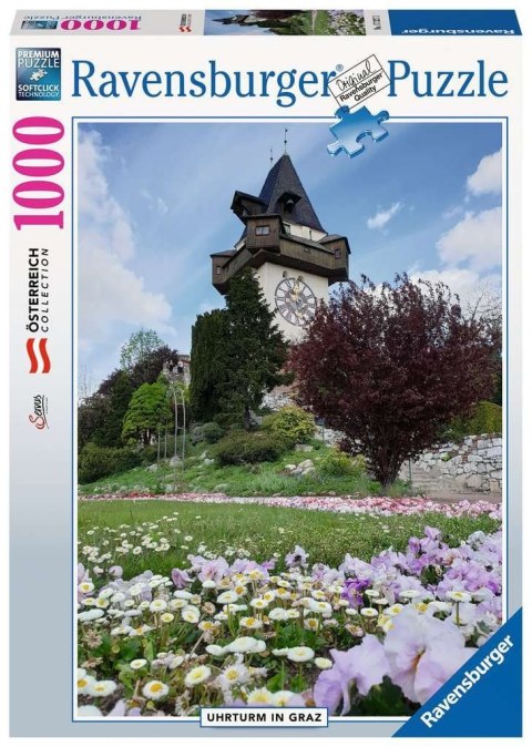Ravensburger Puzzle 2D 1000 elementów: Uhrturm Graz 17327 Ravensburger Puzzle 2D 1000 elementów: Uhrturm Graz 17327