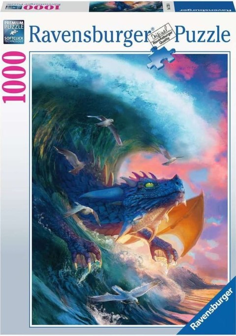 Ravensburger Puzzle 2D 1000 elementów: Wyścig smoków 17391 Ravensburger Puzzle 2D 1000 elementów: Wyścig smoków 17391