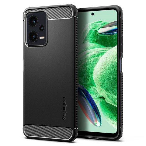Spigen Rugged Armor - Etui do Xiaomi Redmi Note 12 5G/POCO X5 5G (Czarny) Spigen Rugged Armor - Etui do Xiaomi Redmi Note 12 5G/POCO X5 5G (Czarny)