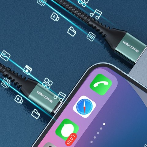 WEKOME WDC-170 Raython Series - Kabel połączeniowy 3w1 USB-A do USB-C + Lightning + Micro USB Fast Charging PD 1.2 m (Srebrny) WEKOME WDC-170 Raython Series - Kabel połączeniowy 3w1 USB-A do USB-C + Lightning + Micro USB Fast Charging PD 1.2 m (Srebrny)