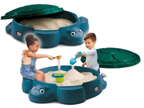 Little Tikes Piaskownica Żółw Go Green z Przykrywką 174094 Little Tikes Piaskownica Żółw Go Green z Przykrywką 174094