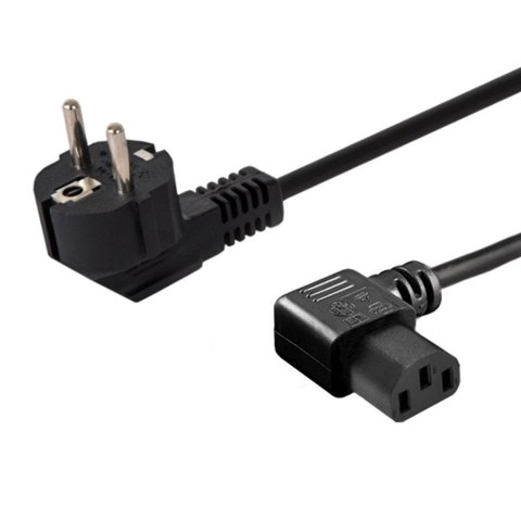 Kabel SAVIO CL-115 (C13 / IEC C13 / IEC 320 C13 M - Schuko M; 1,2m; kolor czarny) Kabel SAVIO CL-115 (C13 / IEC C13 / IEC 320 C13 M - Schuko M; 1,2m; kolor czarny)