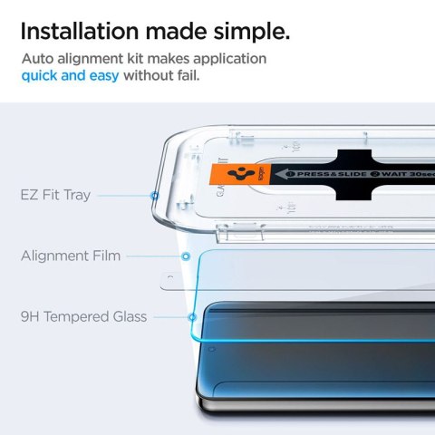 Spigen GLAS.TR EZ FIT 2-Pack - Szkło hartowane do Samsung Galaxy S24+ (2 sztuki) Spigen GLAS.TR EZ FIT 2-Pack - Szkło hartowane do Samsung Galaxy S24+ (2 sztuki)