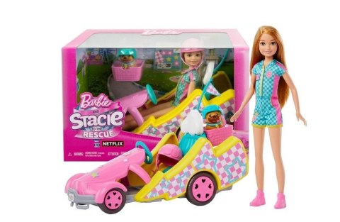 Barbie Gokart Stacie pojazd filmowy i lalka HRM08 Barbie Gokart Stacie pojazd filmowy i lalka HRM08