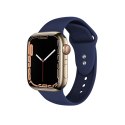 Crong Liquid - Pasek do Apple Watch 42/44/45/49 mm (granatowy)